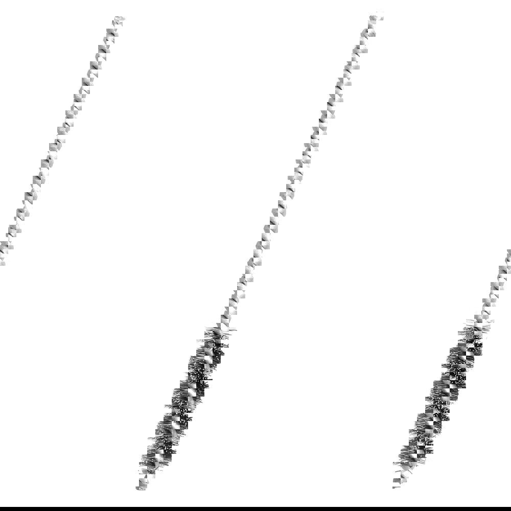 1/4 Inch Inside Diameter, 7/16 Inch Actual Brush Diameter, Stainless Steel, Power Fitting and Cleaning Brush